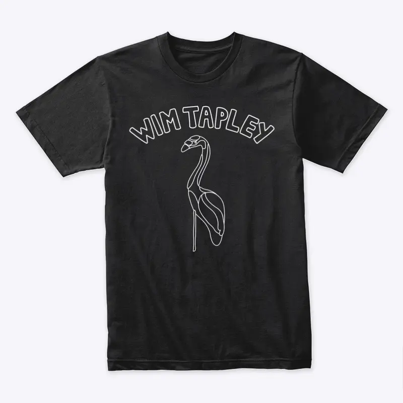 Wim Tapley Flamingo Tee Black